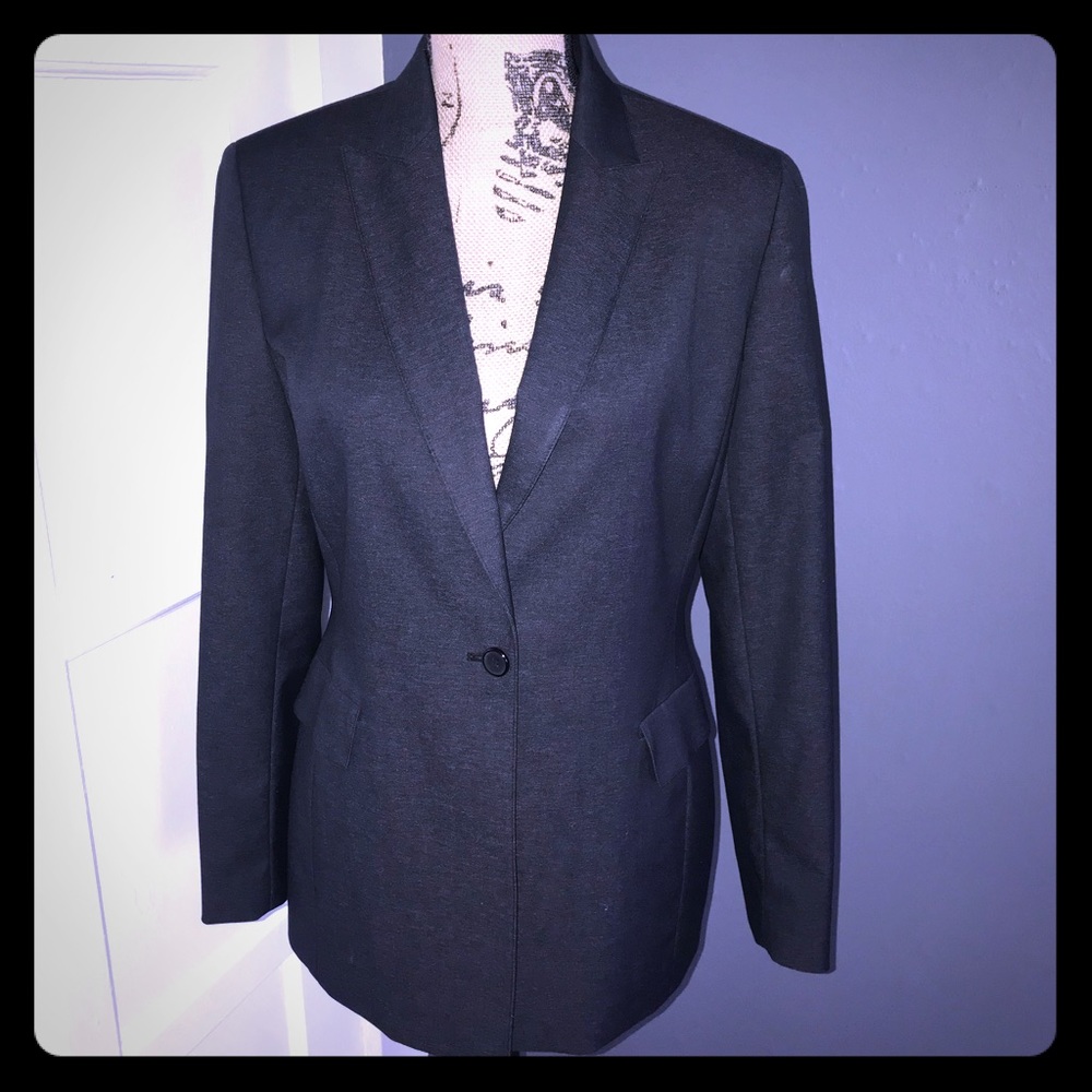 Anne Klein charcoal blazer
